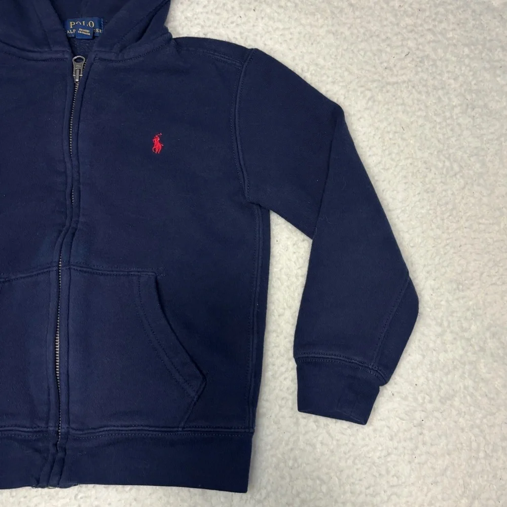 Polo Ralph Lauren Kids Blue Full Zip Fleece Hoodie